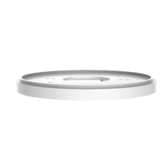UV-TR-SM03-IN - Adattatore - Per telecamere dome e bullet - Lega di alluminio - Colore bianco - Passacavo - 109 mm (Diametro bas