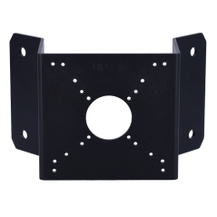 UV-TR-UC08-C-BLACK - Staffe ad angolo - Per telecamere Bullet e Dome - Adatto per esterni - Colore nero - Passacavo - 116 mm (H)