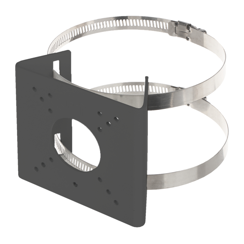 UV-TR-UP06-B-IN-BLACK - Staffa da palo - Per telecamere bullet - Per esterni - Diametro 55~127 mm - Passacavo - Colore nero UV-TR-UP06-B-IN-BLACK - Staffa da palo - Per telecamere bullet - Per esterni - Diametro 55~127 mm - Passacavo - Colore nero