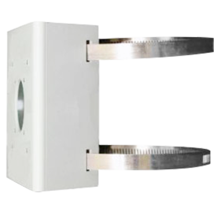 UV-TR-UP06-IN - Staffa da palo - Per telecamere dome - Per esterni - Diametro 67~127 mm - Colore bianco - Passacavo