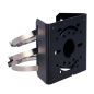 UV-TR-UP06-IN-BLACK - Staffa da palo - Per telecamere dome - Per esterni - Diametro 67~127 mm - Colore nero - Passacavo