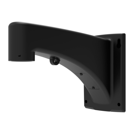 UV-TR-WE45-A-IN-BLACK - Staffa a parete - Per cupole motorizzate - Adatto per esterni - Colore Nero - Passacavo - 216 mm (I) x 1