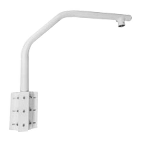 UV-TR-WE45-B-IN - Supporto del cigno - Per dome motorizzate - Adatto per esterni - Colore bianco - Passacavo - 879 mm (I) x 166m