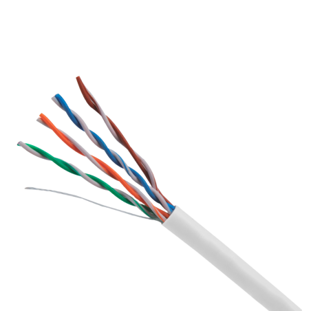 UV-UTP5E-300-BC24AWG-DCA-B-W - Uniview cavo UTP categoria 5E, - Conduttore OFC,100% rame - Diametro 24 AWG-0,50mm - Certificato 