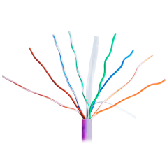 UV-UTP6-300-BC24AWG-B2CA-R-V - Uniview Cavo UTP categoria 6 - Conduttore OFC,100% rame - Diametro 24 AWG-0,53mm - Certificato CP