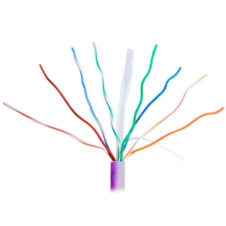 UV-UTP6-300-BC24AWG-B2CA-R-V - Uniview Cavo UTP categoria 6 - Conduttore OFC,100% rame - Diametro 24 AWG-0,53mm - Certificato CP