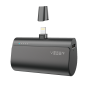 VG-W0556P - VEGER Mini Power bank con LED di ricarica - Capacità 5000mAh - Ingresso USB-C - Uscita connettore Lightning - Carica