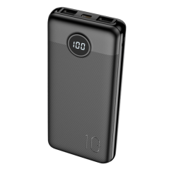 VG-W1105PD - VEGER Mini Power bank con display LCD - Capacità 10000mAh - Ingressi USB-C, Micro USB - Uscite USB-C, 2x USB-A - Ca