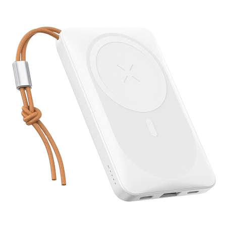 VG-W1151-W - VEGER Power bank magnetica wireless - Capacità 10000mAh - Ingressi USB-C, Lightning - Uscite USB-C, USB-A, Wireless