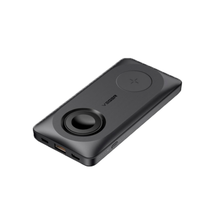 VG-W1156 - VEGER Power bank magnetica e wireless - Capacità 10000mAh - Ingressi 2x USB-C, Lightning - Uscite USB-C, USB-A, 2x Wi