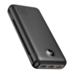 VG-W3008PD-L30 - VEGER Power bank con display LCD - Capacità 30000mAh - Ingressi USB-C, Micro USB - Uscite USB-C, 3x USB-A - Car