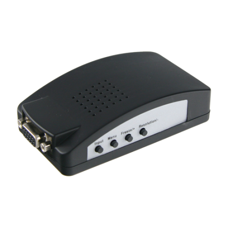 VGA-CONVERTER - Adatattore video - Ingressi: VGA, SVIDEO o Vídeo BNC - Uscita: VGA - Molteplici risoluzioni supportate - Sistema
