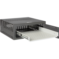 VR-020 - Vassoio estraibile per cassaforte - Compatibile con VR120 e VR120E - Per DVR da 1,5 / 2 U rack - Guide telescopiche con