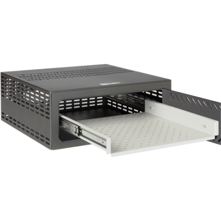 VR-020 - Vassoio estraibile per cassaforte - Compatibile con VR120 e VR120E - Per DVR da 1,5 / 2 U rack - Guide telescopiche con