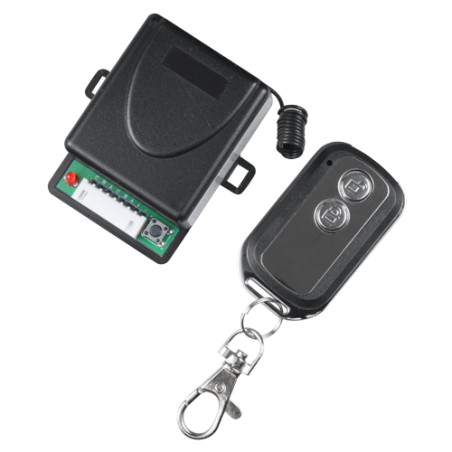 WBK-400-2-12 - Relè senza fili con telecomando - Per la porta del parcheggio - Funzionamento NO/NC/COM - Frequenza 433.92 MHz -