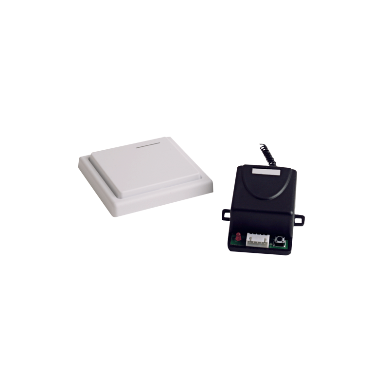 WBK-400RC - Relè wireless con pulsante - Per qualsiasi porta - Funzionamento NO/NC/COM - Frequenza 433.92 MHz - Fino a 50 metri