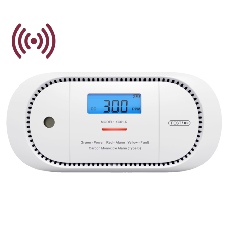 XC01-WR - Rilevatore di CO autonomo X-Sense - Consente di collegare 24 rilevatori tramite RF 868MHz - Durata della batteria 5 an