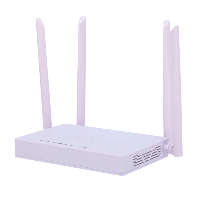 XPON-RT-4GE-AC1300-V-M - Router ONT Wi-Fi 5 AC1300 white label - 4 Porte LAN RJ45 10/100Mbps - 1 Porta LAN/WAN RJ45 10/100/1000M XPON-RT-4GE-AC1300-V-M - Router ONT Wi-Fi 5 AC1300 white label - 4 Porte LAN RJ45 10/100Mbps - 1 Porta LAN/WAN RJ45 10/100/1000M