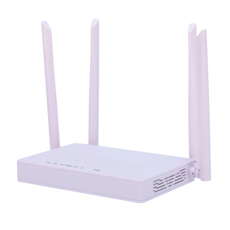 XPON-RT-4GE-AC1300-V-M - Router ONT Wi-Fi 5 AC1300 white label - 4 Porte LAN RJ45 10/100Mbps - 1 Porta LAN/WAN RJ45 10/100/1000M