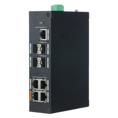 XS-SW0904HIPOE-GF-96 - Switch PoE - 4 Porte PoE+ RJ45 + 1 Porta RJ-45 [%VAR%] - 4 Porte SFP Gigabit - Velocità 10/100/1000 Mbps 