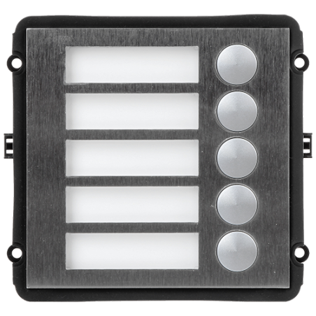 XS-V2000E-M5B - Modulo estensione - Compatibile con XS-V2000E-MIP - 5 pulsanti meccanici - 5 Etichette personalizzate con LED - 