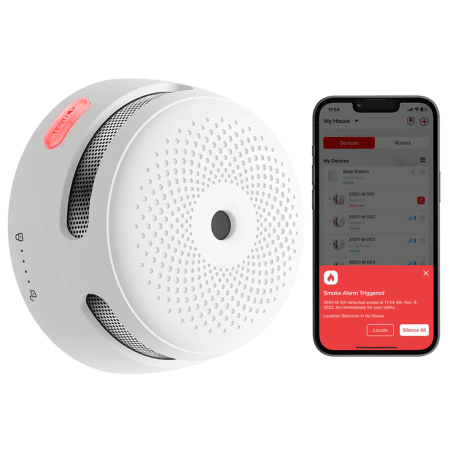 XS01-M - Mini rilevatore di fumo standalone X-Sense - Connessione all'HUB SBS50 per la comunicazione tramite APP - Consente di c