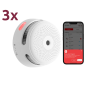 XS01-M-3PACK - Pack di 3 mini rilevatori di fumo standalone X-Sense - Connessione all'HUB SBS50 per la comunicazione tramite APP