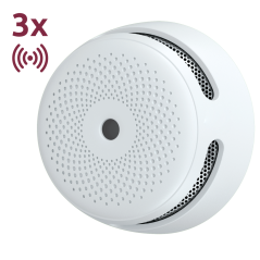 XS01-WX-3PACK - Pack di 3 mini rilevatori di fumo standalone X-Sense - Comunicazione WiFi 2.4GHz - Connessione tramite APP - Dur