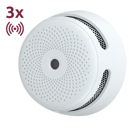 XS01-WX-3PACK - Pack di 3 mini rilevatori di fumo standalone X-Sense - Comunicazione WiFi 2.4GHz - Connessione tramite APP - Dur