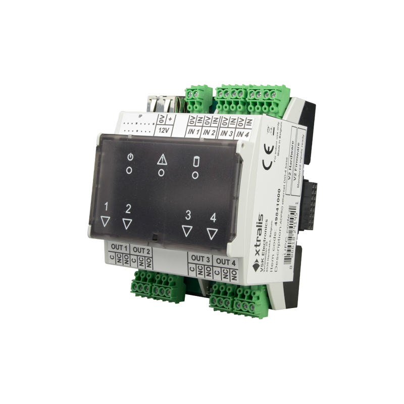 XTL-49841010 - Modulo di estensione XTRALIS-Ethernet Modulo di espansione Poe I/O slave - 4 entrate monitorate - 4 uscita relay XTL-49841010 - Modulo di estensione XTRALIS-Ethernet Modulo di espansione Poe I/O slave - 4 entrate monitorate - 4 uscita relay
