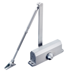YC83-2 - Chiudiporta - Per apertura a sinistra o a destra - Materiale metallico - Porte fino a 100 kg - Due velocità di chiusura