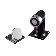 YD-606 - Ritentore elettromagnetico - Per porta semplice - Forza di ritenzione 50 Kg - Pulsante a comando manuale - Alimentazion