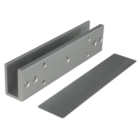 YF-280U - Profilo a U per ventose - Compatibile con YF-280A/B/W - Apertura sia esterna che interna - Per porte in vetro senza co