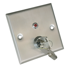 YKS-850LS - Interruttore a chiave - Indicatore LED - Testato 500.000 usi - NO/NC/COM/TAMP/LED | Montaggio ad incasso o su superf