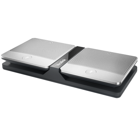 YL-CPW90DD10KPACK - Microfono wireless - Portata 3m e 360º - Intervallo di frequenza 100Hz -7 KHz - Pulsante Mute con indicatore