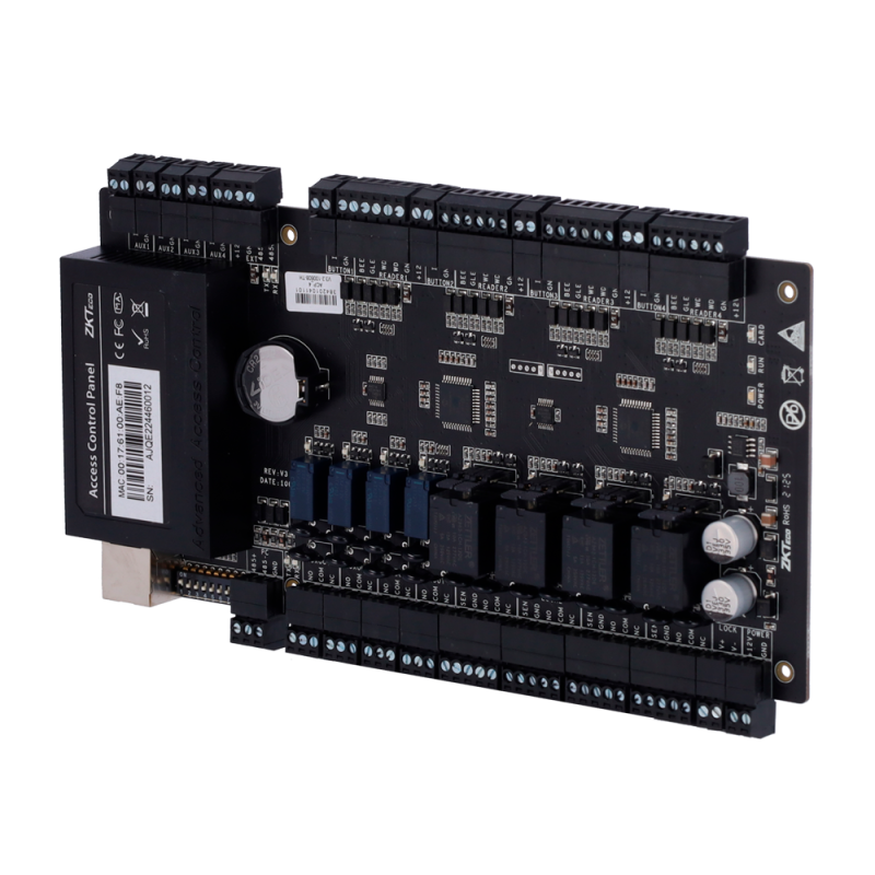 ZK-C3-400PRO - Controller di accesso - Scheda, QR o PIN - Comunicazione TCP/IP - 4 lettori Wiegand - Uscita relè per 4 porte - S ZK-C3-400PRO - Controller di accesso - Scheda, QR o PIN - Comunicazione TCP/IP - 4 lettori Wiegand - Uscita relè per 4 porte - S