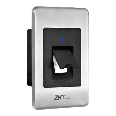 ZK-FR1500S-WP-EM - Lettore di accesso - Accesso tramite impronta digitale Silk ID e scheda EM - Indicatore a LED e acustico - RS