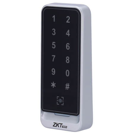 ZK-QR600-VK-MF - Lettore di accesso - Accesso tramite codice QR, scheda MF e PIN - Indicatore a LED e acustico - Wiegand 26/34 |