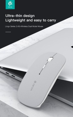 Mouse wireless con DPI regolabile 2.4G + Bluetooth Dual mode
