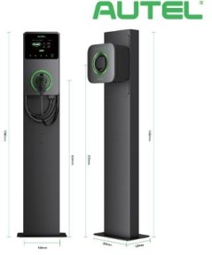 Palo per colonnine AC AUTEL ADA - 1 e 2 lati (obbligatorio accessorio staffa)