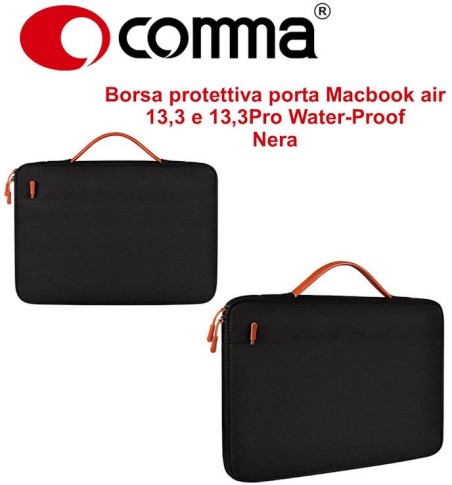 Borsa protettiva Macbook air 13,3 e 13,3Pro Water-Proof Nera