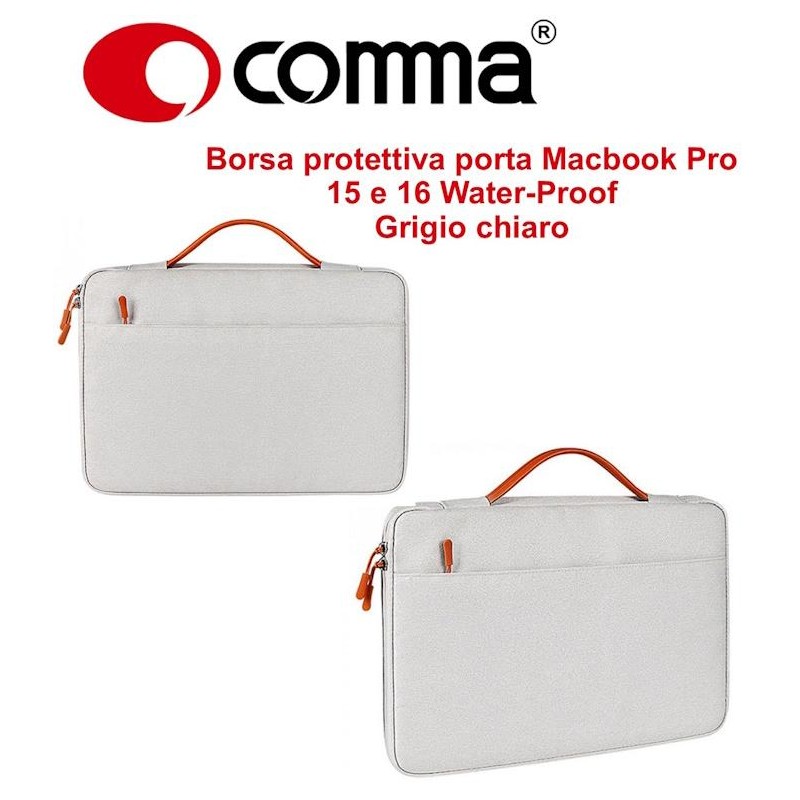 Borsa protettiva Macbook Pro 15.4 e 16 Water-Proof Grigia Borsa protettiva Macbook Pro 15.4 e 16 Water-Proof Grigia