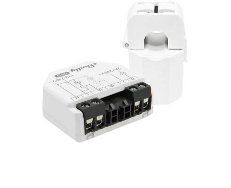 Shelly EM Gen3 - Modulo contatore energia Wi-Fi/BT + pinza amperometrica 50A