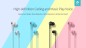 Auricolari Hi-Fi a filo con controllo Brano e risposta Nero Auricolari Hi-Fi a filo con controllo Brano e risposta Nero