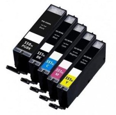 22ML Com for Canon Pixma IP7250,MG5450,MG6350PGI-550XLPGBK.