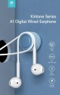 Auricolari A1 Digital filo con connettore Tipo-C Bianchi Auricolari A1 Digital filo con connettore Tipo-C Bianchi
