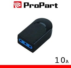 Presa 10A 2P+T nera polybag