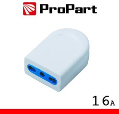 Presa 10/16A 2P+T polybag