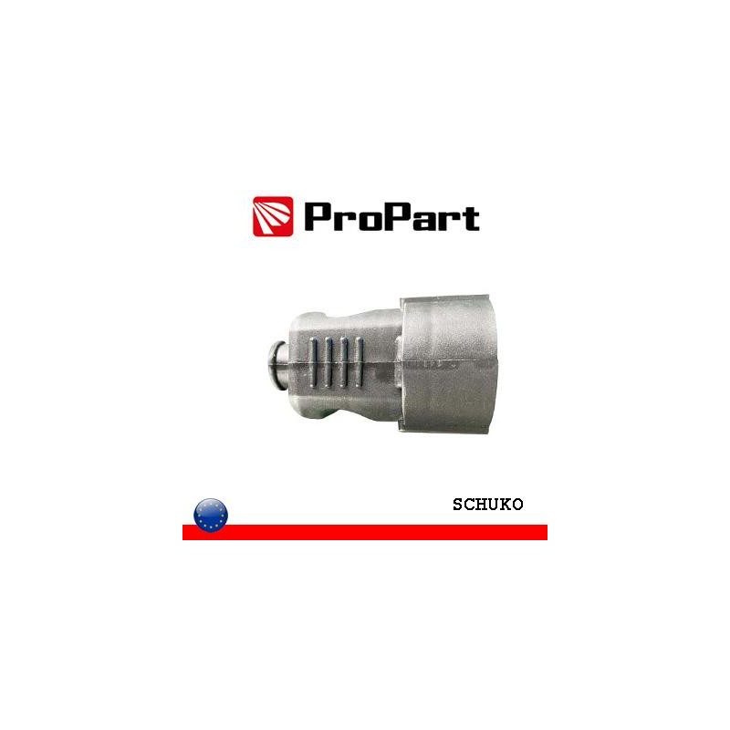 Presa Schuko 2P+T 16A nera polybag Presa Schuko 2P+T 16A nera polybag