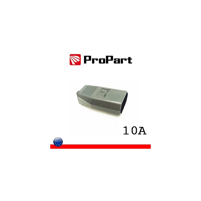 Presa 10A 2P nera polybag Presa 10A 2P nera polybag